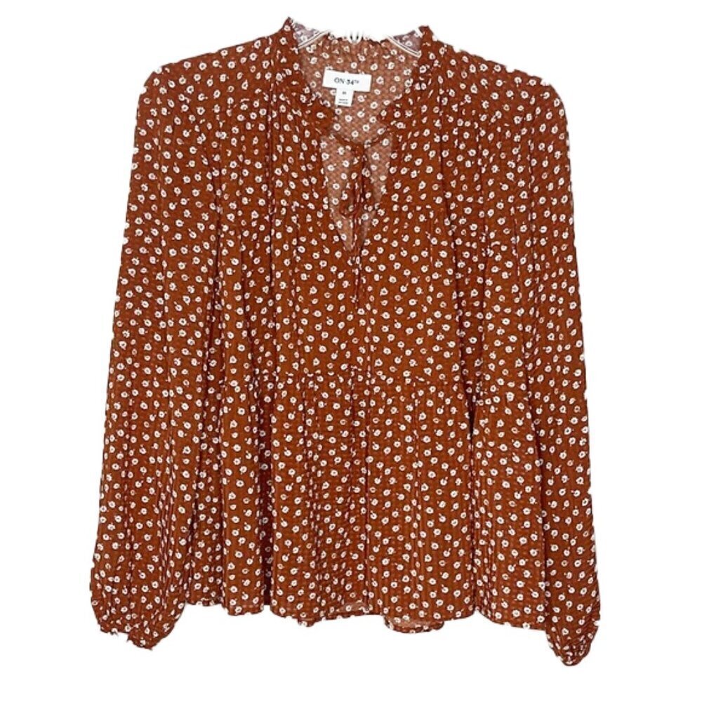 ❤️ 🆕 ON 34TH Floral Blouse Size XS